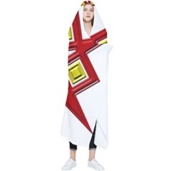 Pattern Tile Decorative Design Star Wearable Blanket