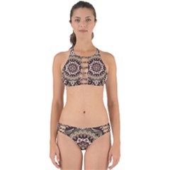 Seamless Pattern Floral Flower Perfectly Cut Out Bikini Set by Hannah976