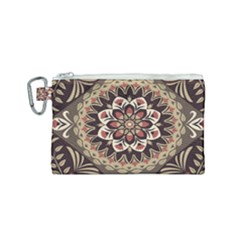 Seamless Pattern Floral Flower Canvas Cosmetic Bag (small) by Hannah976