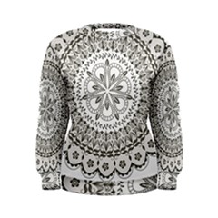 Vector Mandala Drawing Decoration Women s Sweatshirt by Hannah976