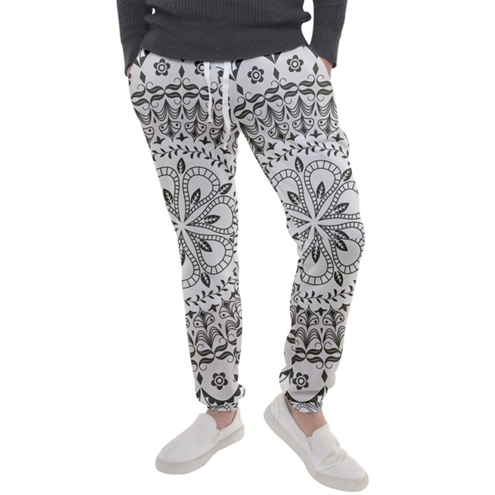 Vector Mandala Drawing Decoration Men s Jogger Sweatpants