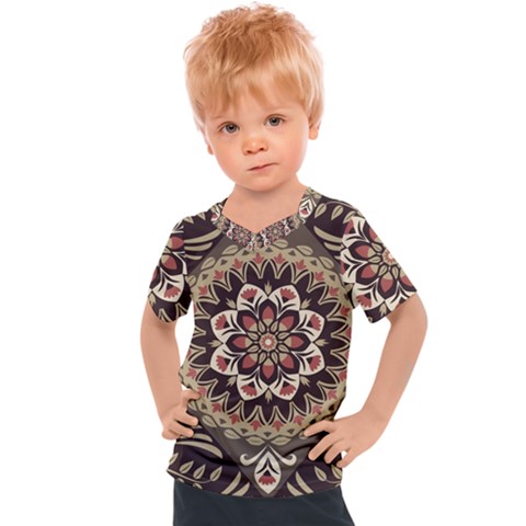 Seamless Pattern Floral Flower Kids  Sports T-shirt by Hannah976