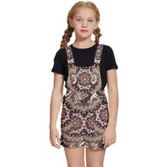 Seamless Pattern Floral Flower Kids  Short Overalls