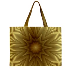 Background Pattern Golden Yellow Zipper Mini Tote Bag by Hannah976