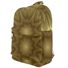 Background Pattern Golden Yellow Classic Backpack by Hannah976