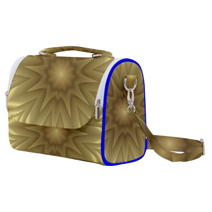 Background Pattern Golden Yellow Satchel Shoulder Bag