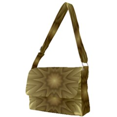 Background Pattern Golden Yellow Full Print Messenger Bag (l)