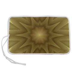 Background Pattern Golden Yellow Pen Storage Case (m) by Hannah976