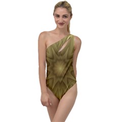 Seamless Pattern Green Garden To One Side Swimsuit by Hannah976