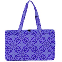 Decor Pattern Blue Curved Line Canvas Work Bag by Hannah976