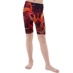 Colorful Prismatic Chromatic Kids  Mid Length Swim Shorts by Hannah976