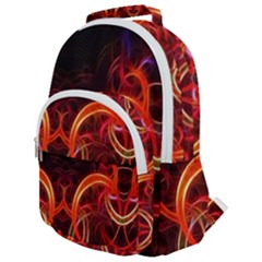 Colorful Prismatic Chromatic Rounded Multi Pocket Backpack by Hannah976