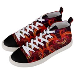 Abstract Seamless Pattern Men s Mid-top Canvas Sneakers by Hannah976