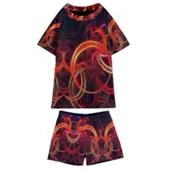 Abstract Seamless Pattern Kids  Swim T-shirt And Shorts Set by Hannah976