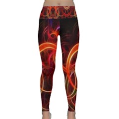 Construction Background Geometric Lightweight Velour Classic Yoga Leggings by Hannah976