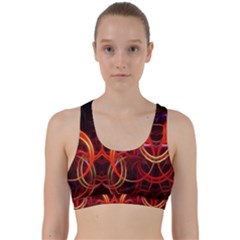 Background Fractal Abstract Back Weave Sports Bra by Hannah976