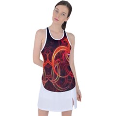 Abstract Seamless Pattern Racer Back Mesh Tank Top by Hannah976