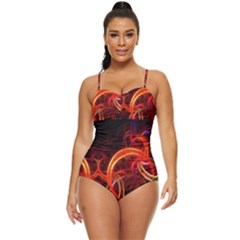 Abstract Seamless Pattern Retro Full Coverage Swimsuit by Hannah976