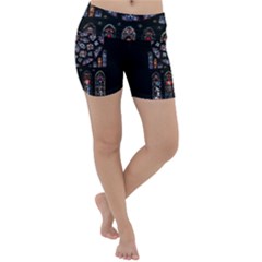 Rosette Cathedral Lightweight Velour Yoga Shorts