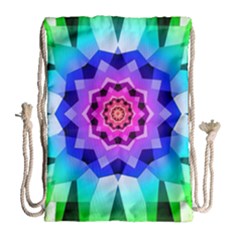 Ornament Kaleidoscope Drawstring Bag (large)