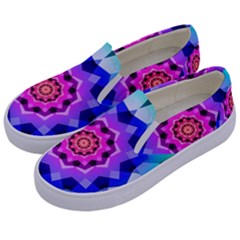 Ornament Kaleidoscope Kids  Canvas Slip Ons by Hannah976