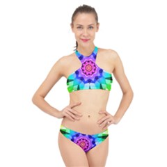 Ornament Kaleidoscope High Neck Bikini Set by Hannah976