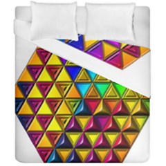 Cube Diced Tile Background Image Duvet Cover Double Side (california King Size) by Hannah976