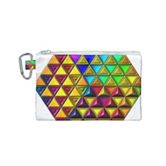 Cube Diced Tile Background Image Canvas Cosmetic Bag (small) by Hannah976