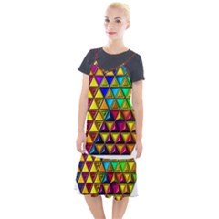 Cube Diced Tile Background Image Camis Fishtail Dress by Hannah976