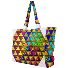 Cube Diced Tile Background Image Simple Shoulder Bag by Hannah976