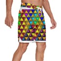 Cube Diced Tile Background Image Men s Beach Shorts View3