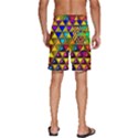 Cube Diced Tile Background Image Men s Beach Shorts View4