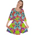 Farbenpracht Kaleidoscope Pattern Velour Kimono Dress View1