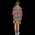 Farbenpracht Kaleidoscope Pattern Velour Kimono Dress View4