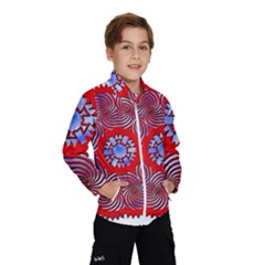 Tile Pattern Background Image Kids  Windbreaker by Hannah976