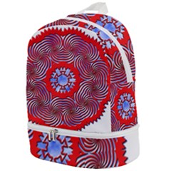 Tile Pattern Background Image Zip Bottom Backpack