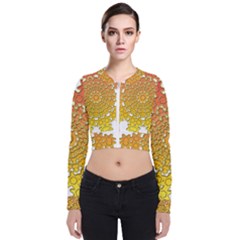 Mandala Background Image Ornament Long Sleeve Zip Up Bomber Jacket