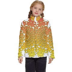 Mandala Background Image Ornament Kids  Puffer Bubble Jacket Coat