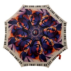 Let That Shit Go Buddha Low Poly (6) Hook Handle Umbrellas (small) by 1xmerch