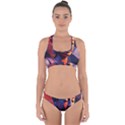 Let That Shit Go Buddha Low Poly (6) Cross Back Hipster Bikini Set View1