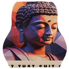 Let That Shit Go Buddha Low Poly (6) Car Seat Back Cushion  by 1xmerch