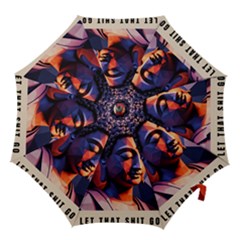 Let That Shit Go Buddha Low Poly (6) Hook Handle Umbrellas (medium) by 1xmerch