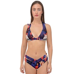 Let That Shit Go Buddha Low Poly (6) Double Strap Halter Bikini Set by 1xmerch