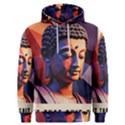 Let That Shit Go Buddha Low Poly (6) Men s Overhead Hoodie View1