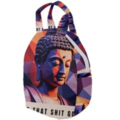 Let That Shit Go Buddha Low Poly (6) Travel Backpack by 1xmerch