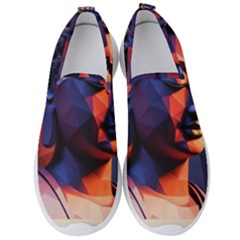 Let That Shit Go Buddha Low Poly (6) Men s Slip On Sneakers by 1xmerch