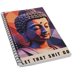 Let That Shit Go Buddha Low Poly (6) 5 5  X 8 5  Notebook