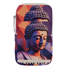 Let That Shit Go Buddha Low Poly (6) Waist Pouch (small) by 1xmerch