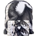 Cute Black Baby Dragon Flowers Painting (2) Giant Full Print Backpack View1