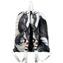 Cute Black Baby Dragon Flowers Painting (2) Giant Full Print Backpack View2